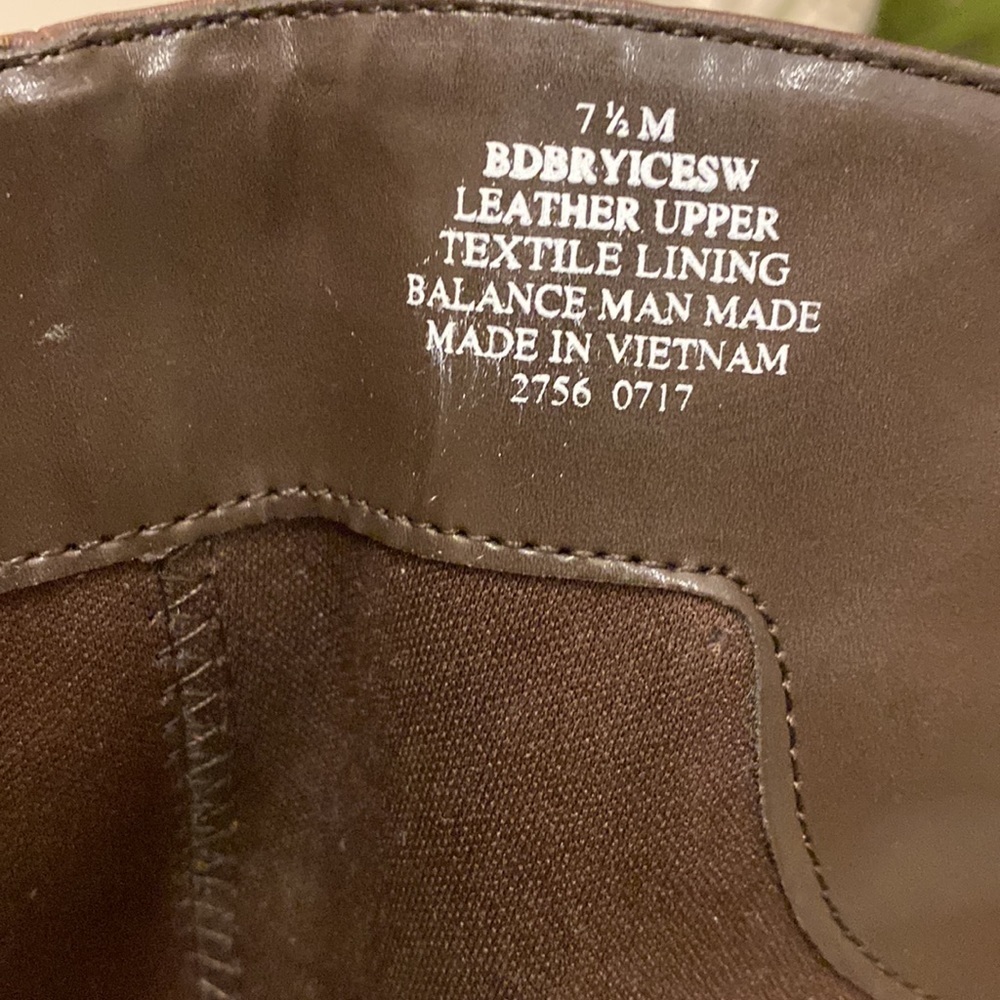 Bandolino Brown leather riding tall boots women size 7.5 - Picture 12 of 17